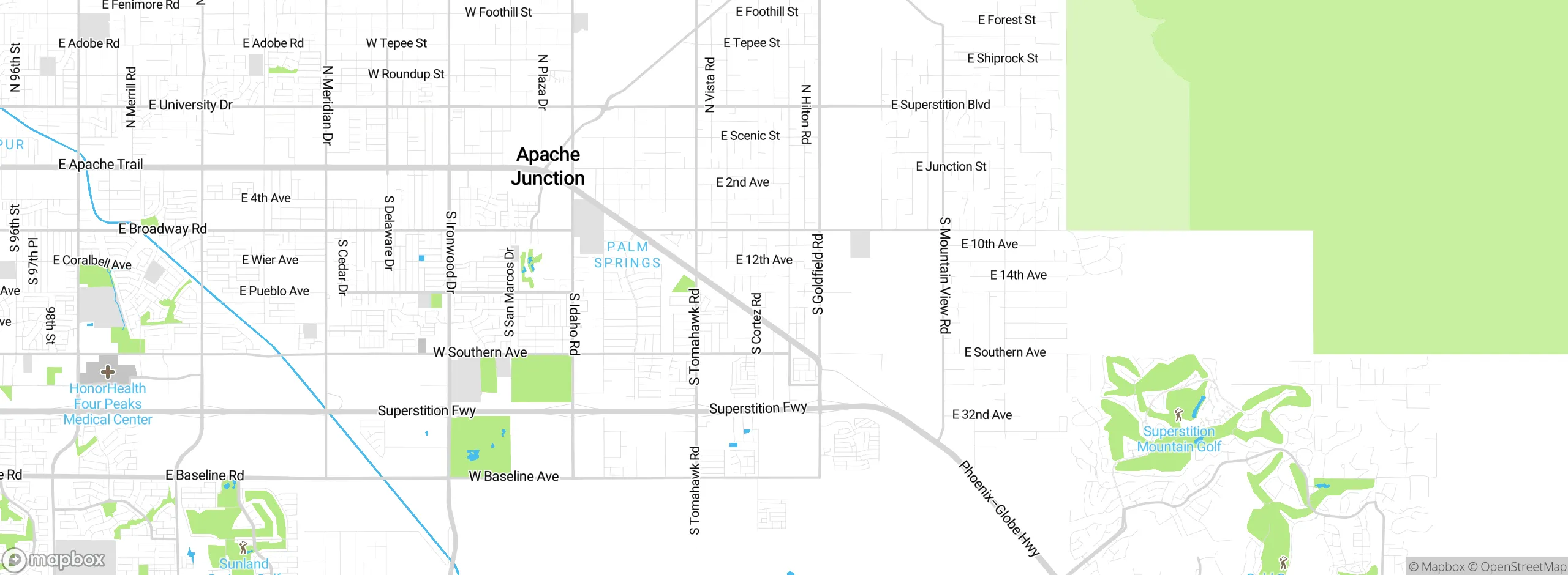 Map showing approximate location