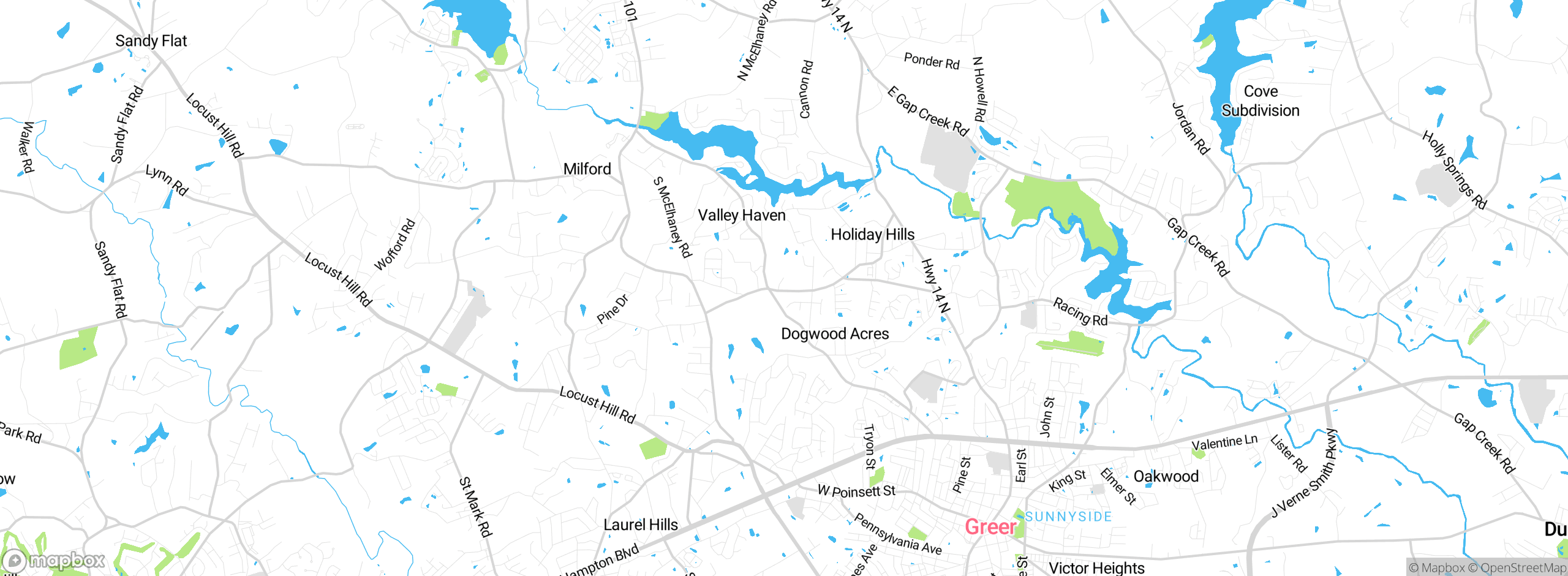 Map showing approximate location
