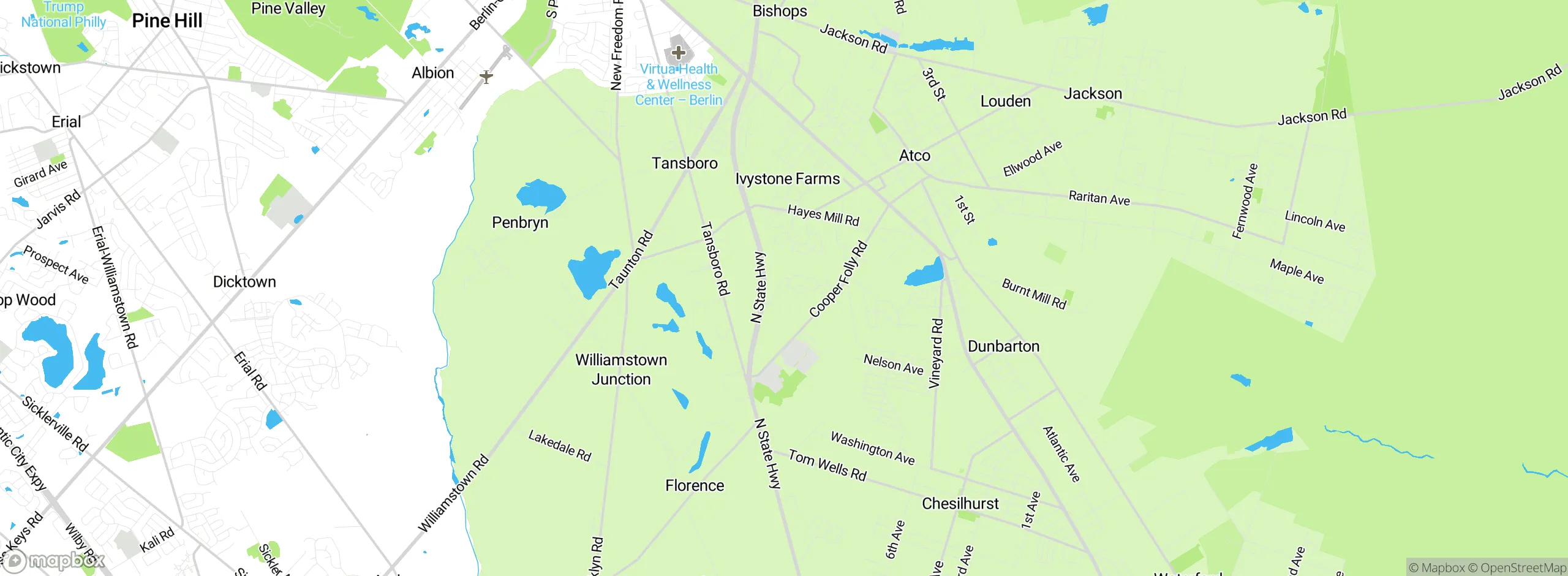 Map showing approximate location