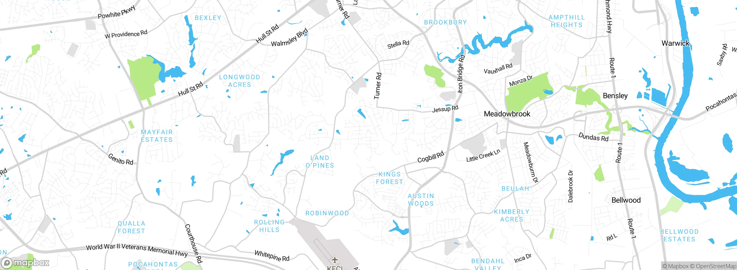 Map showing approximate location