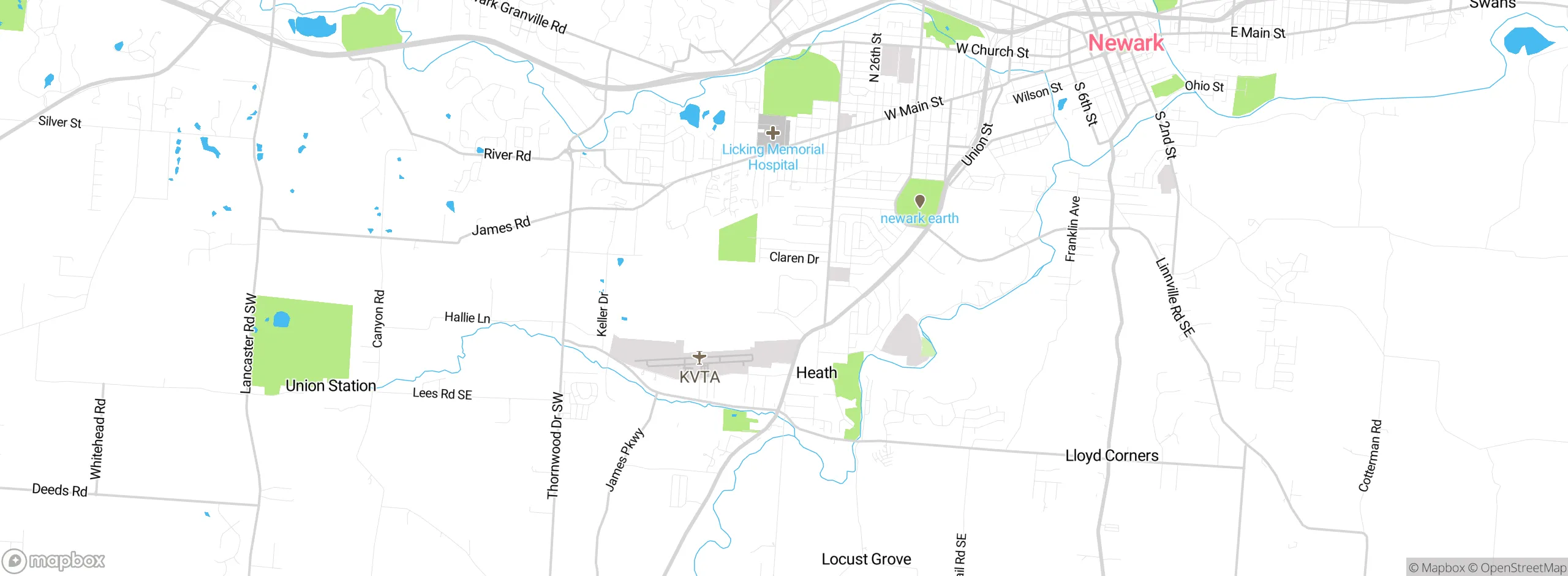 Map showing approximate location