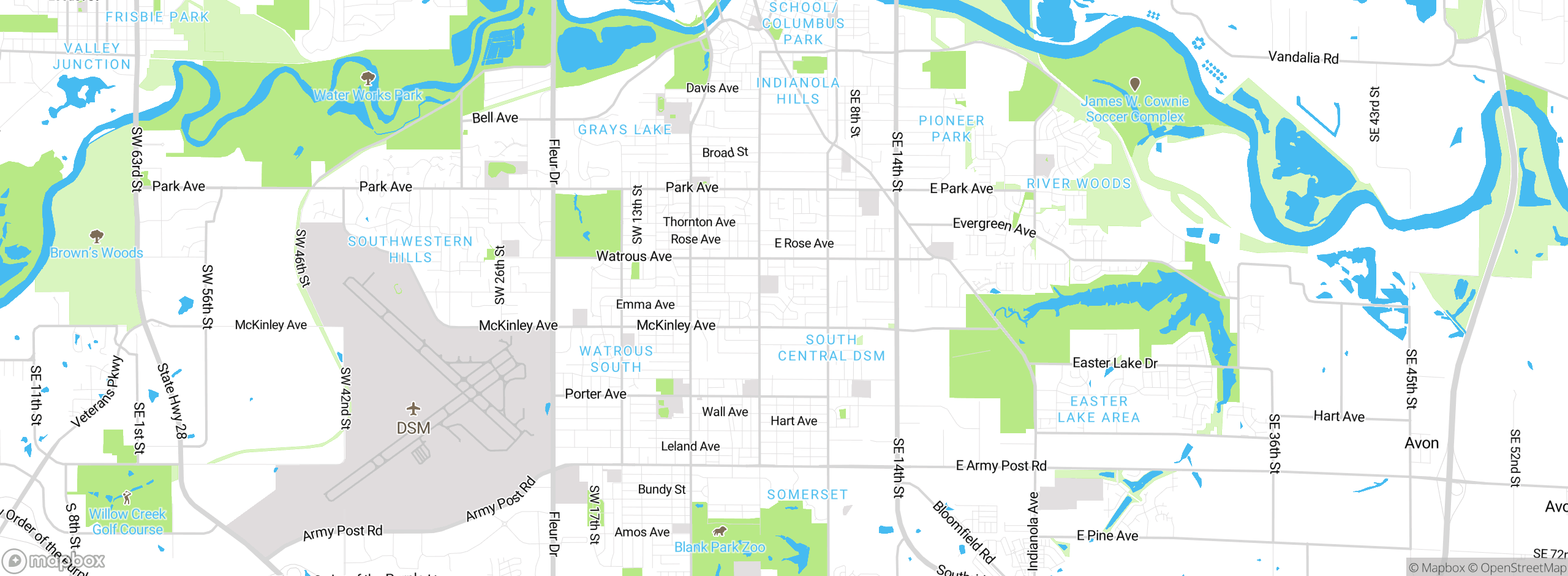 Map showing approximate location