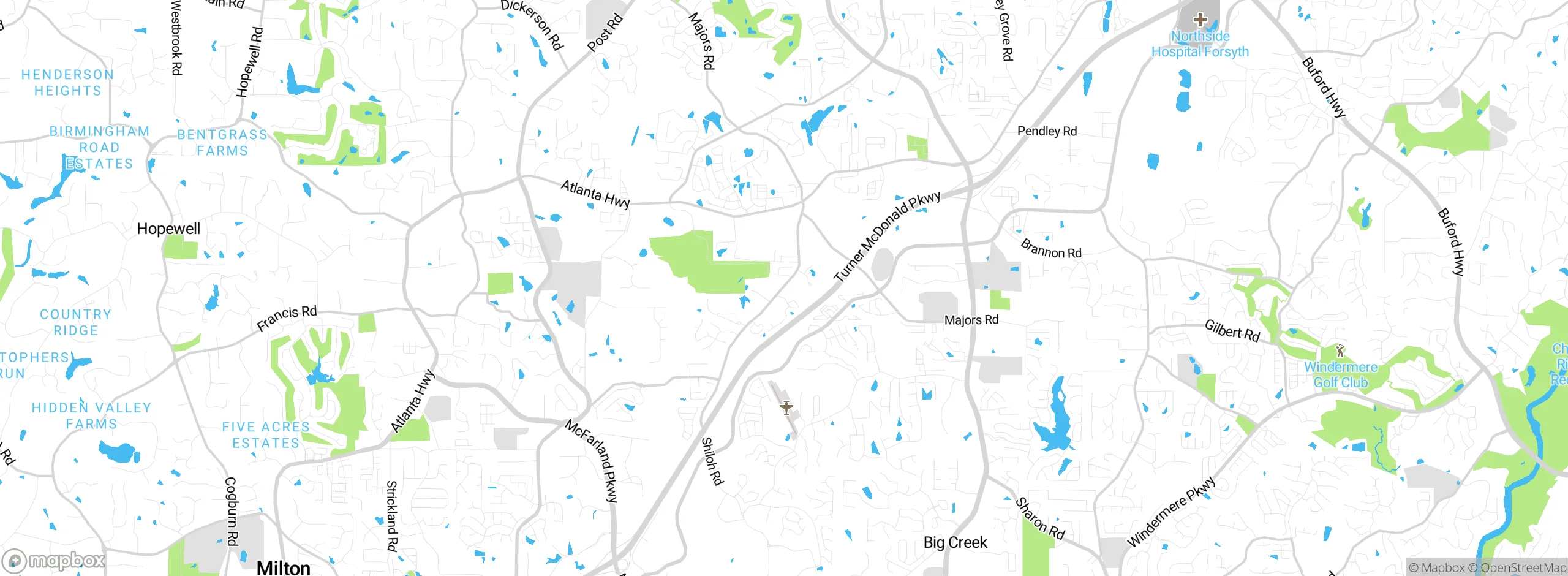 Map showing approximate location