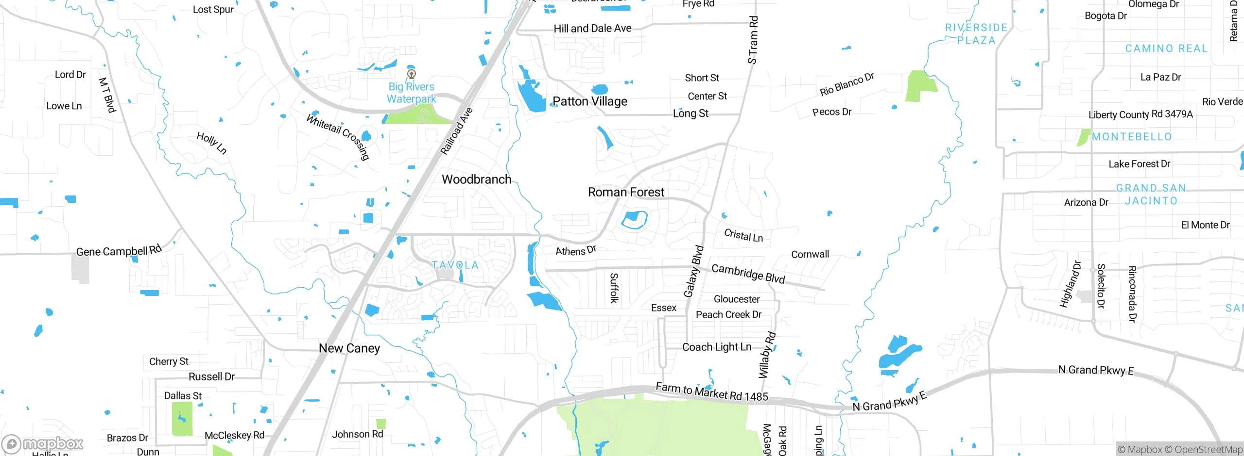 Map showing approximate location