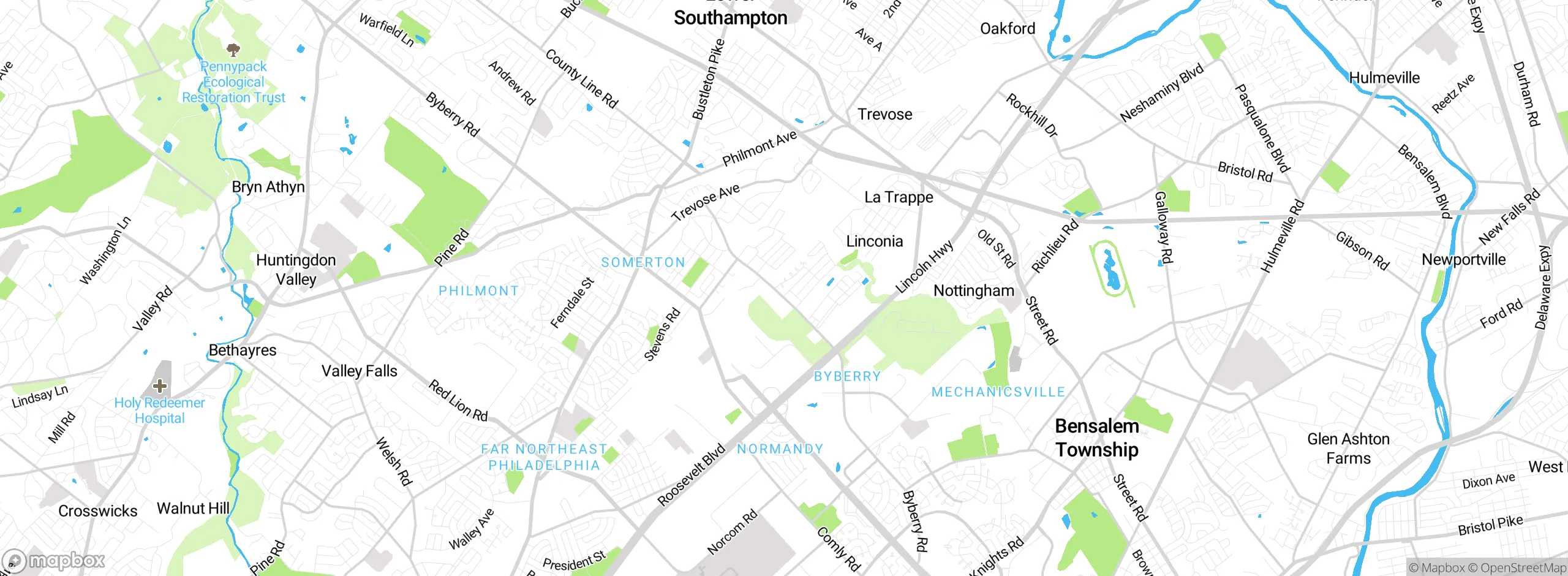 Map showing approximate location
