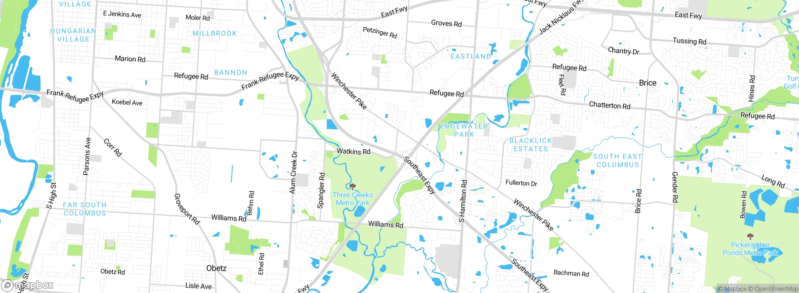 Map showing approximate location