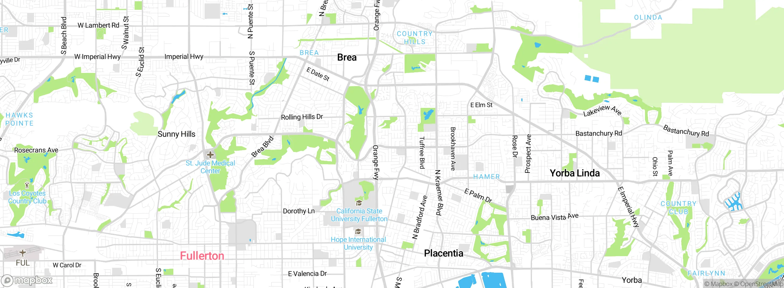 Map showing approximate location