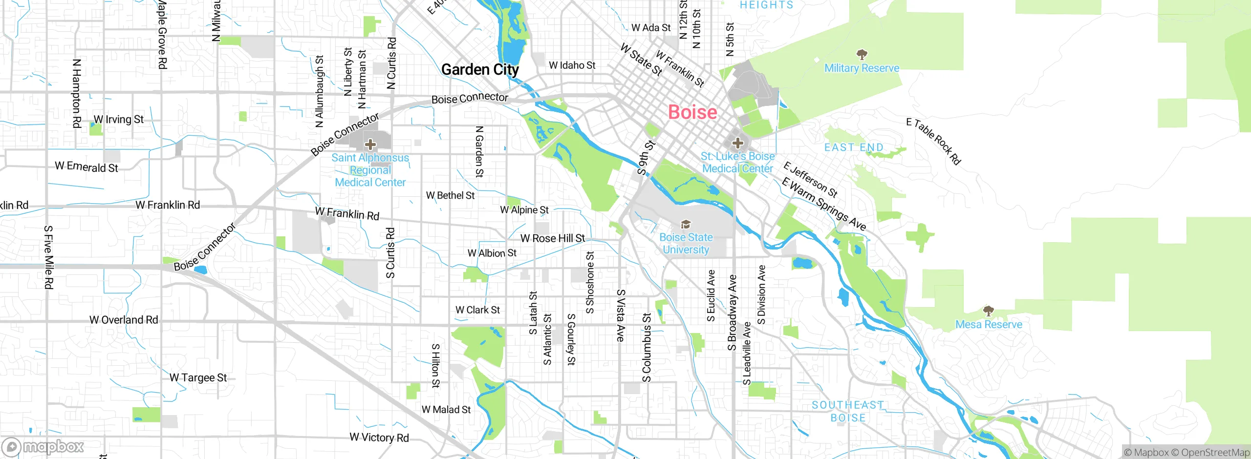Map showing approximate location