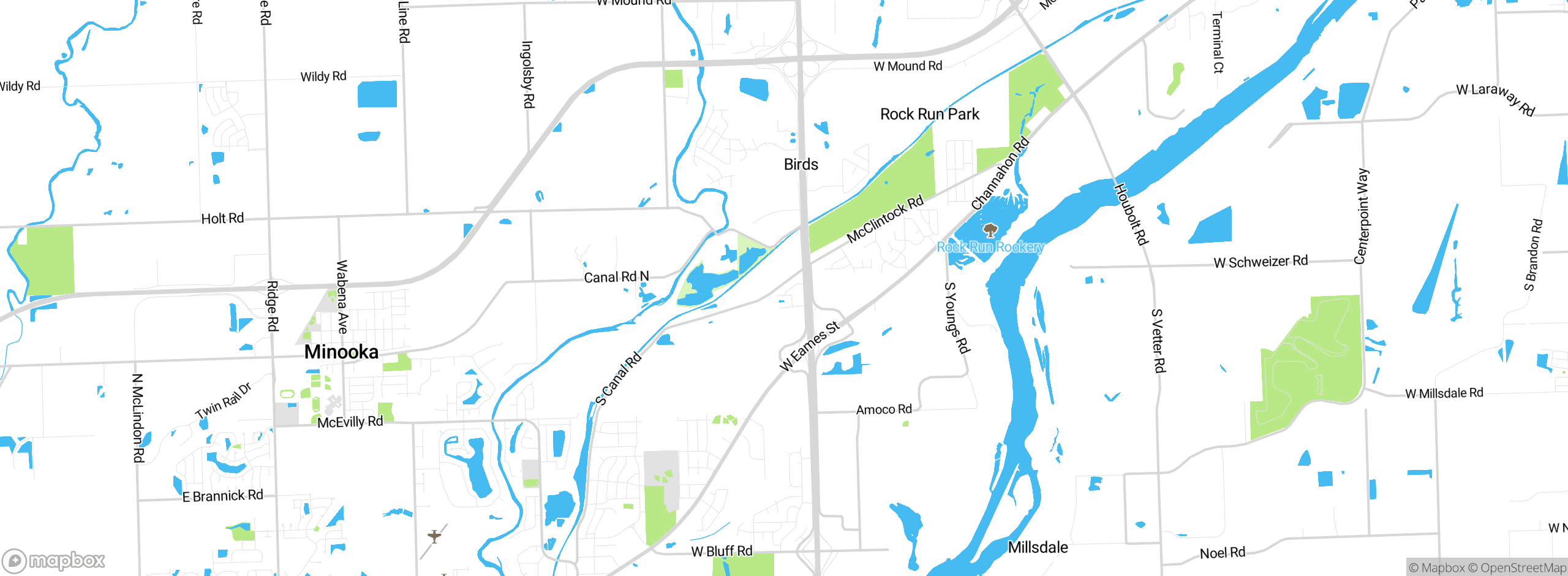 Map showing approximate location
