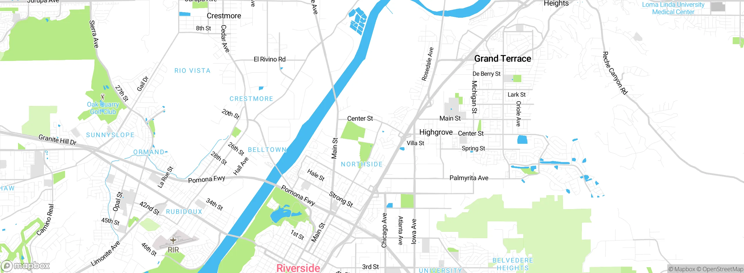 Map showing approximate location
