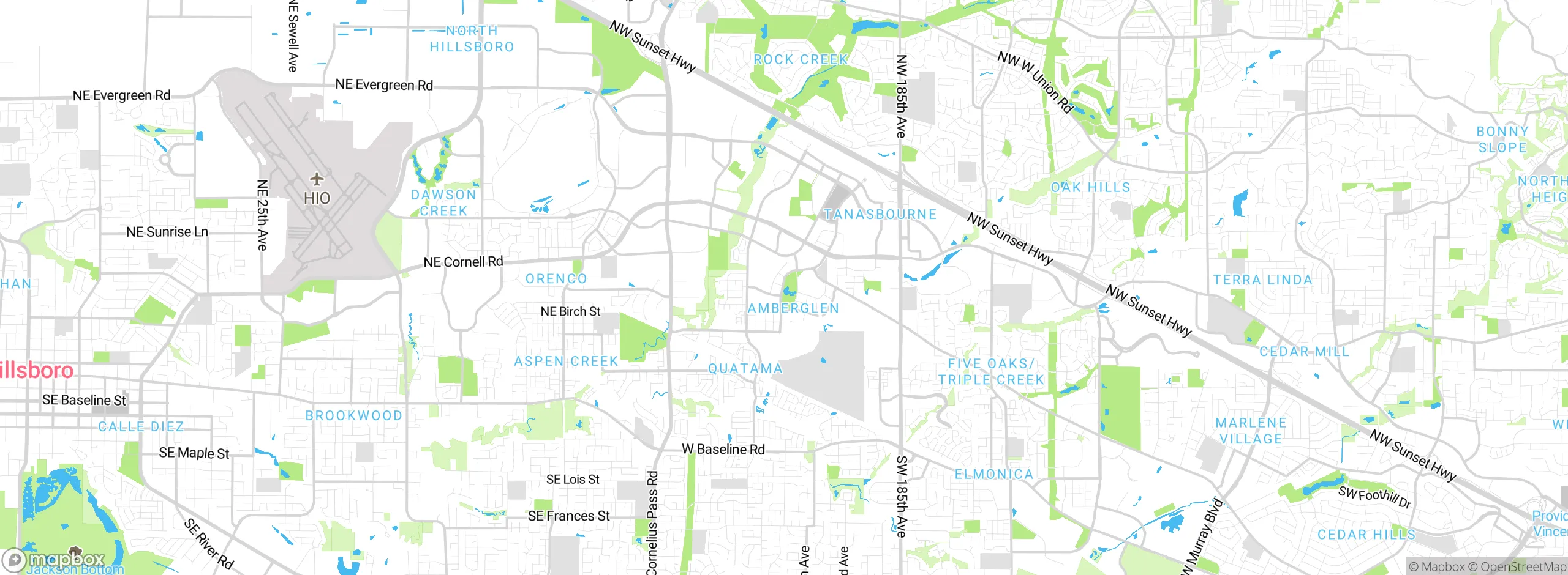 Map showing approximate location
