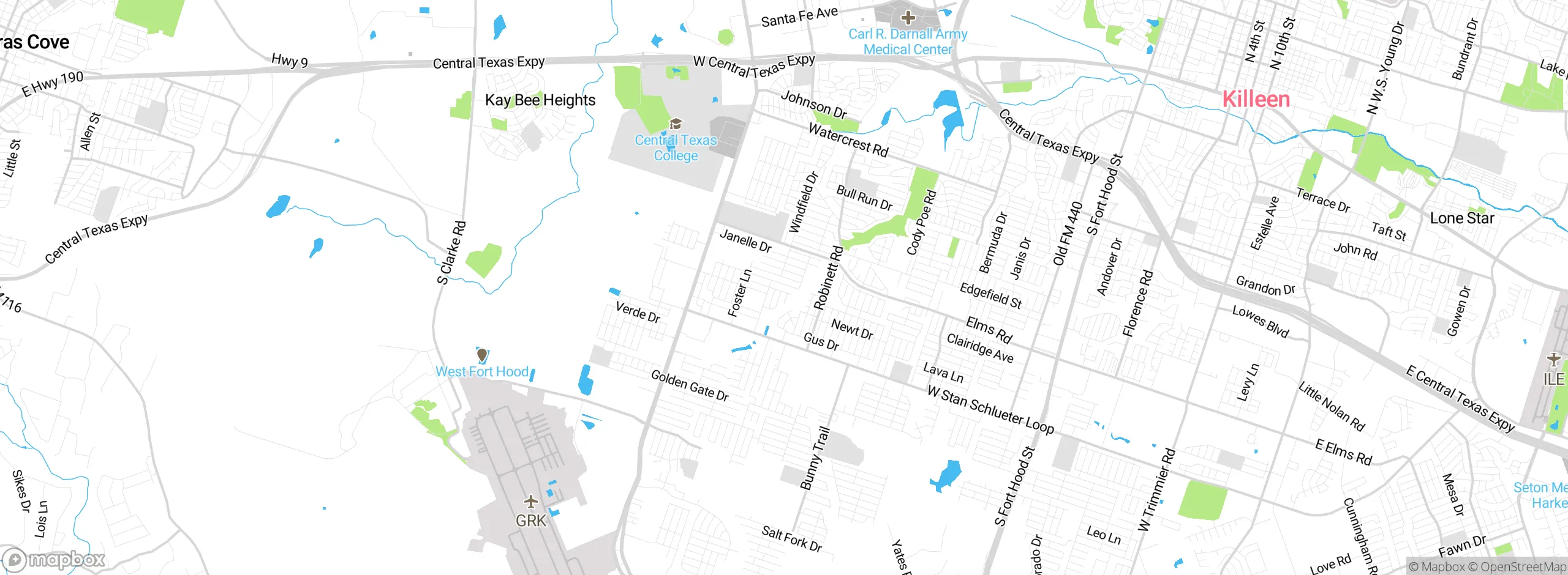 Map showing approximate location