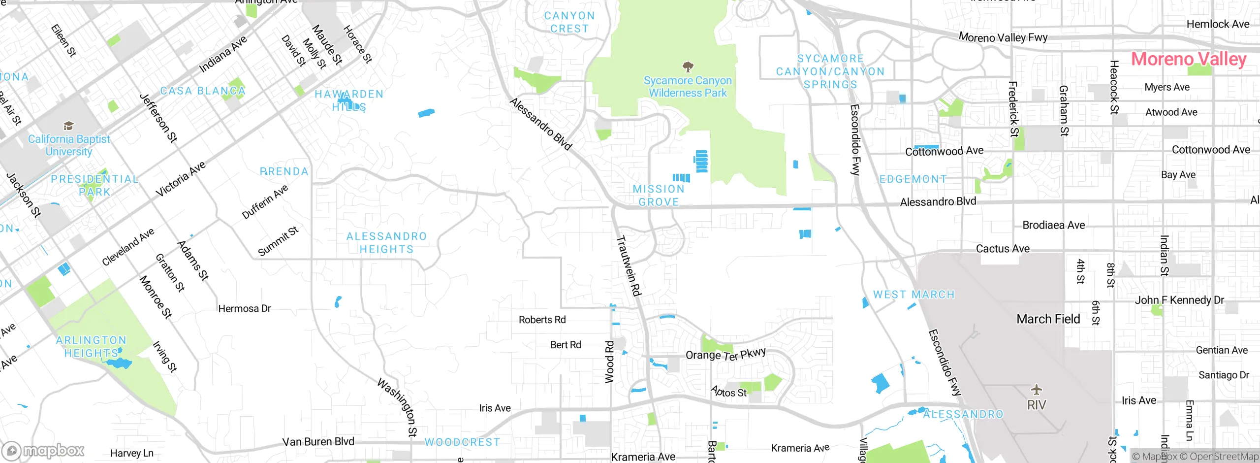Map showing approximate location