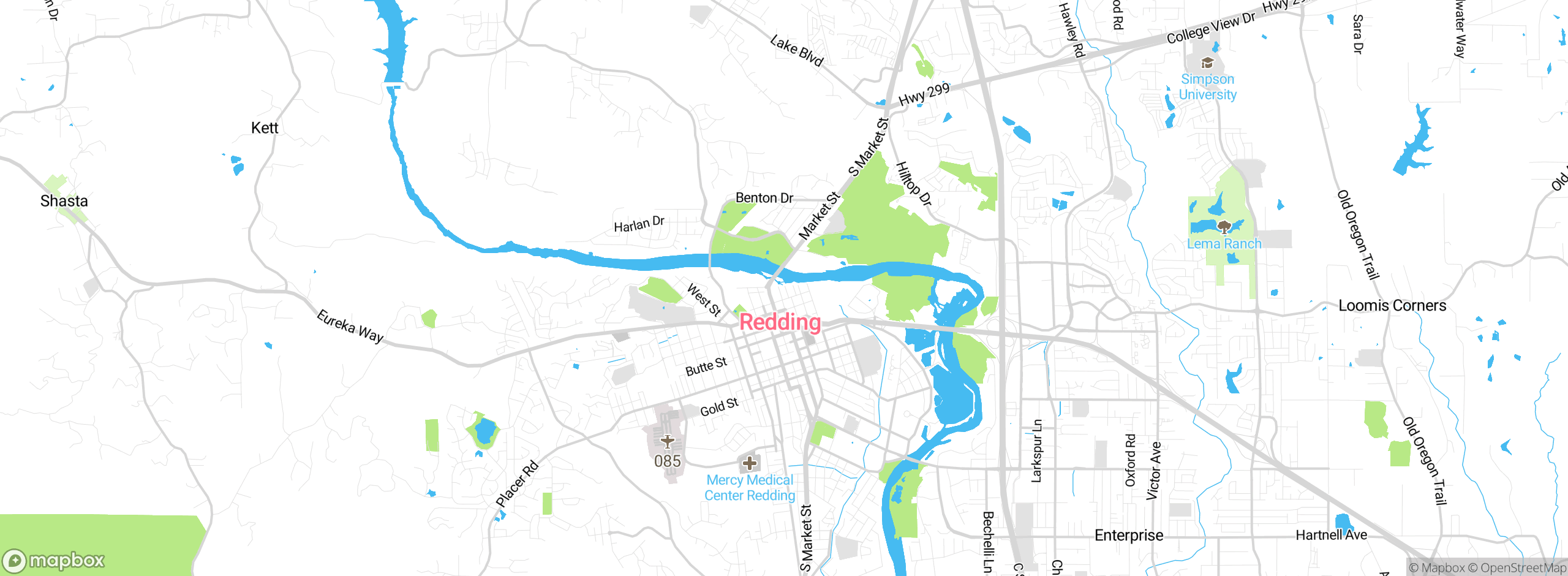 Map showing approximate location