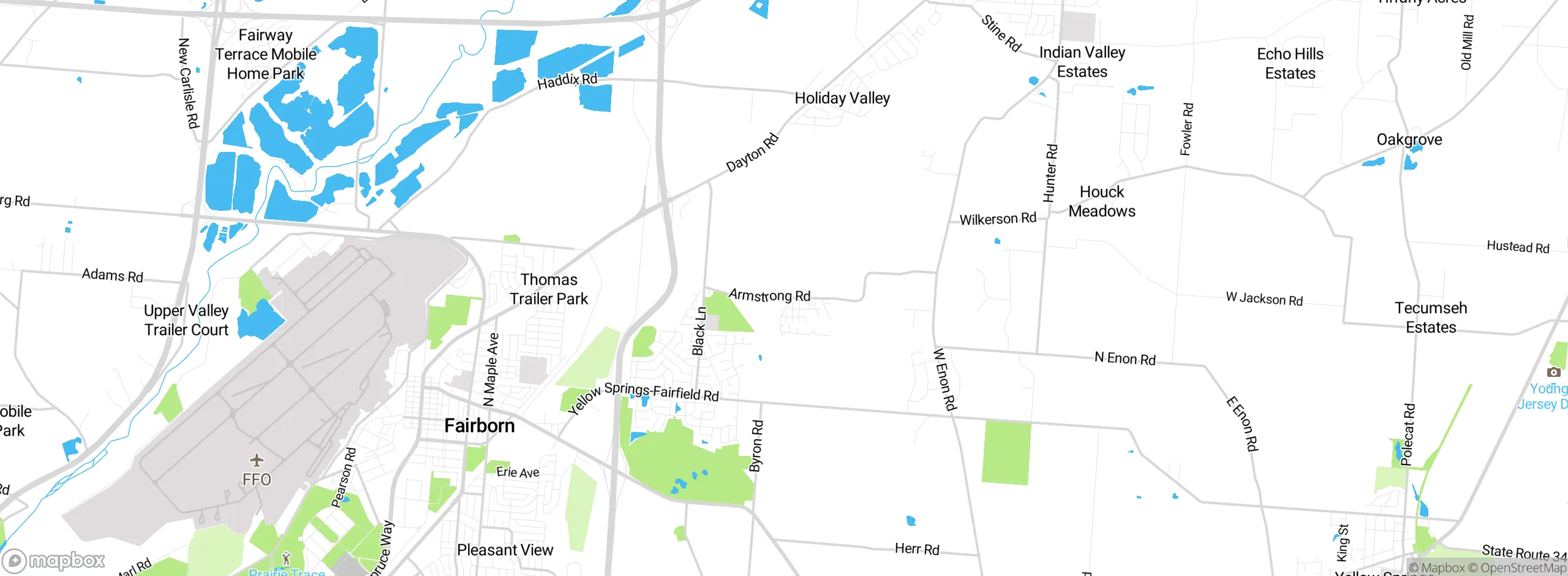 Map showing approximate location