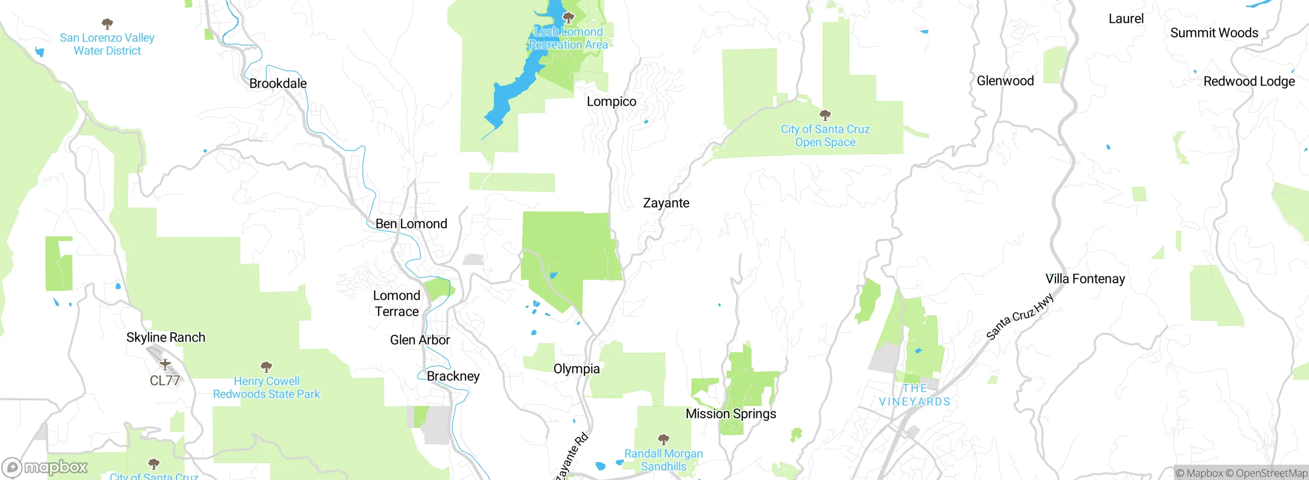 Map showing approximate location