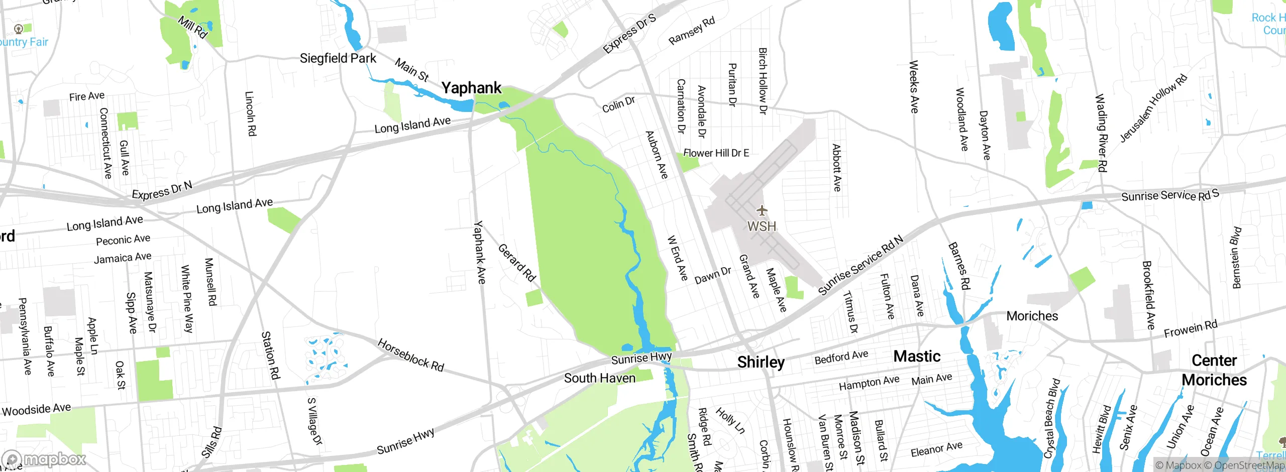 Map showing approximate location