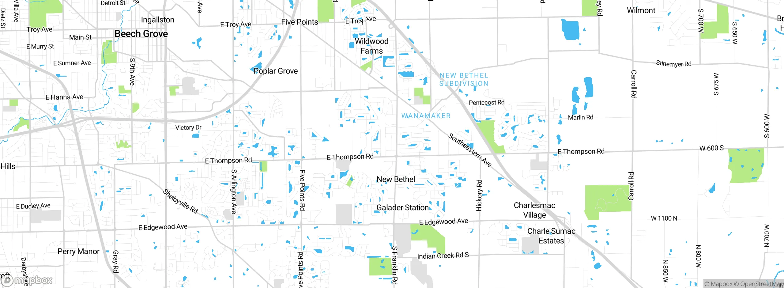 Map showing approximate location