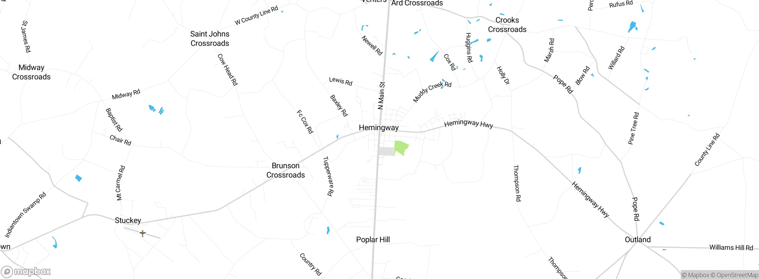 Map showing approximate location