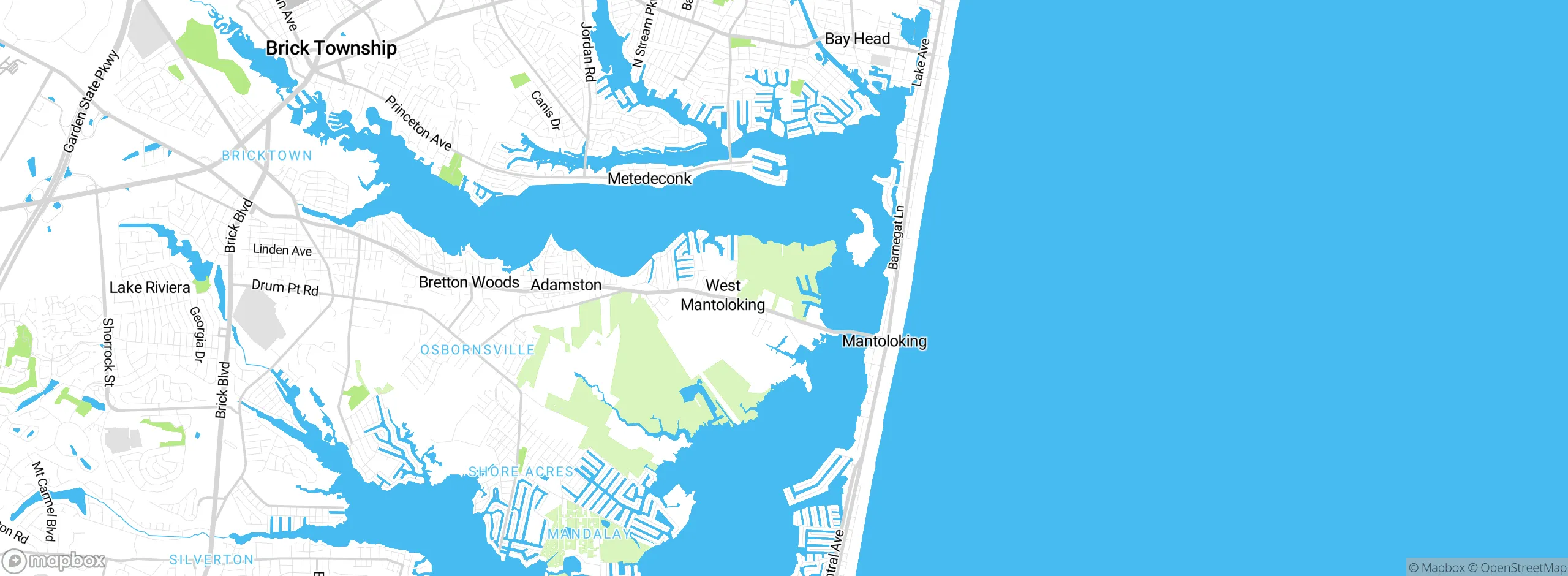 Map showing approximate location