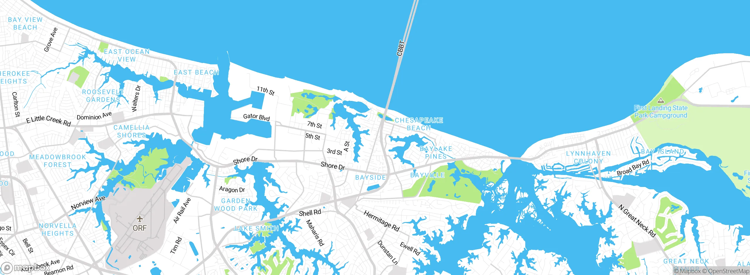 Map showing approximate location