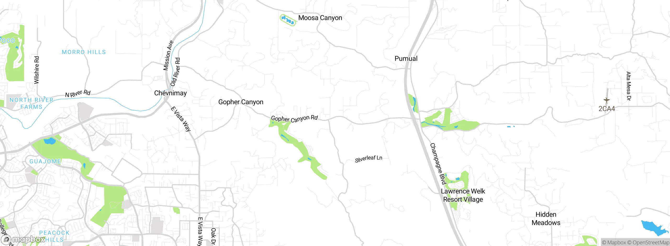 Map showing approximate location