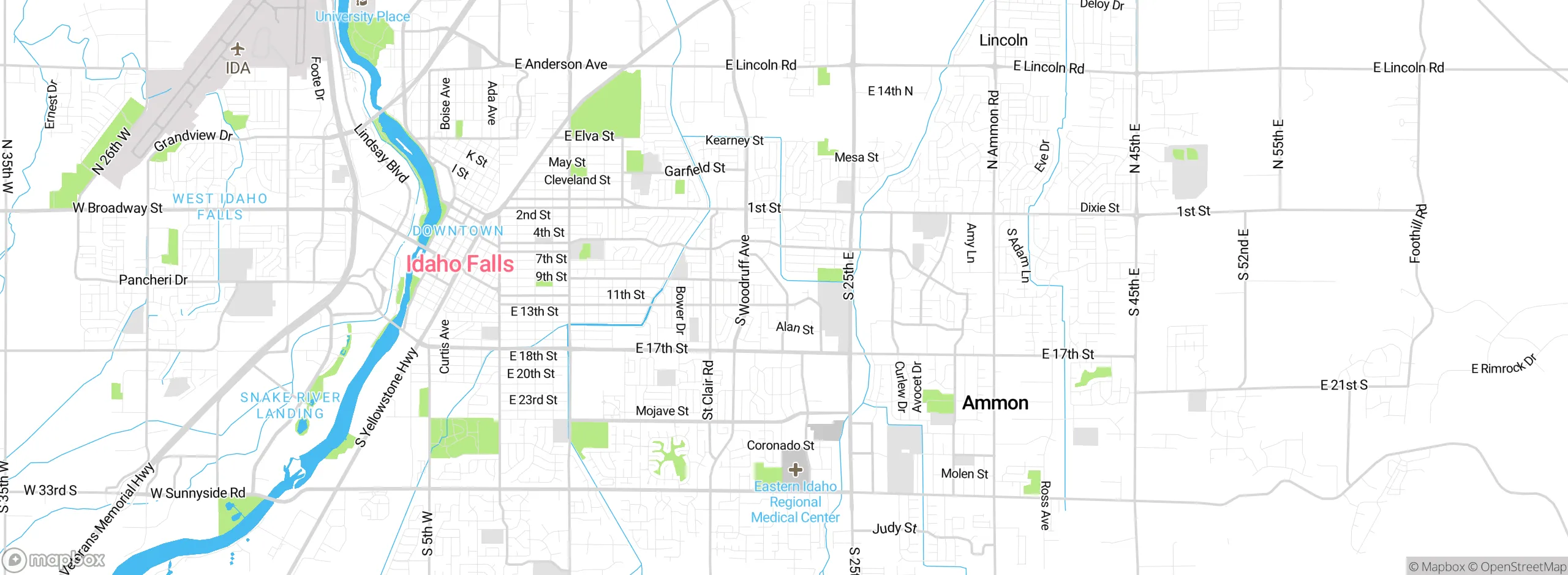 Map showing approximate location