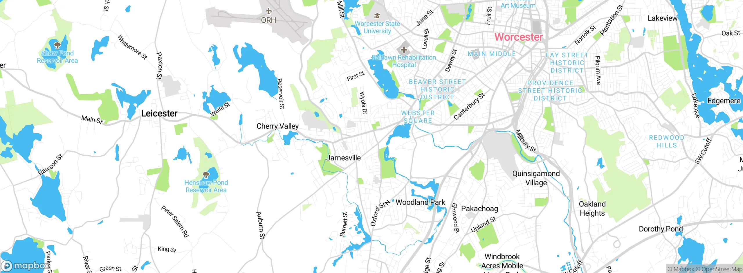 Map showing approximate location