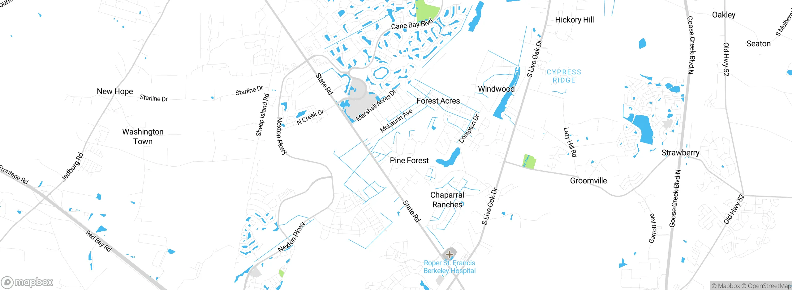 Map showing approximate location