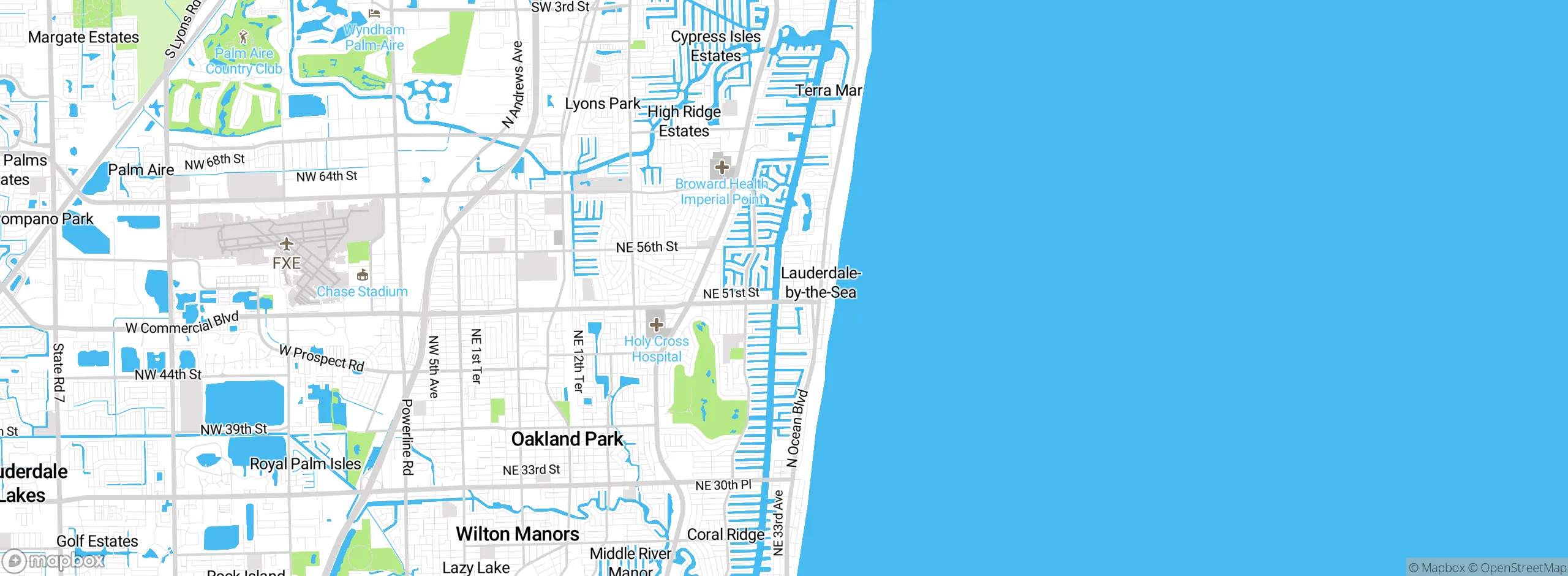 Map showing approximate location
