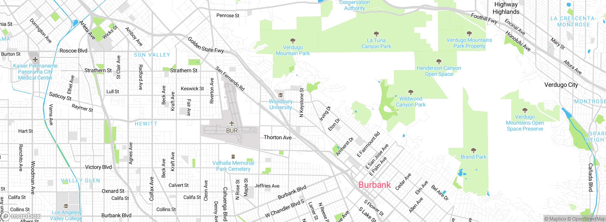 Map showing approximate location