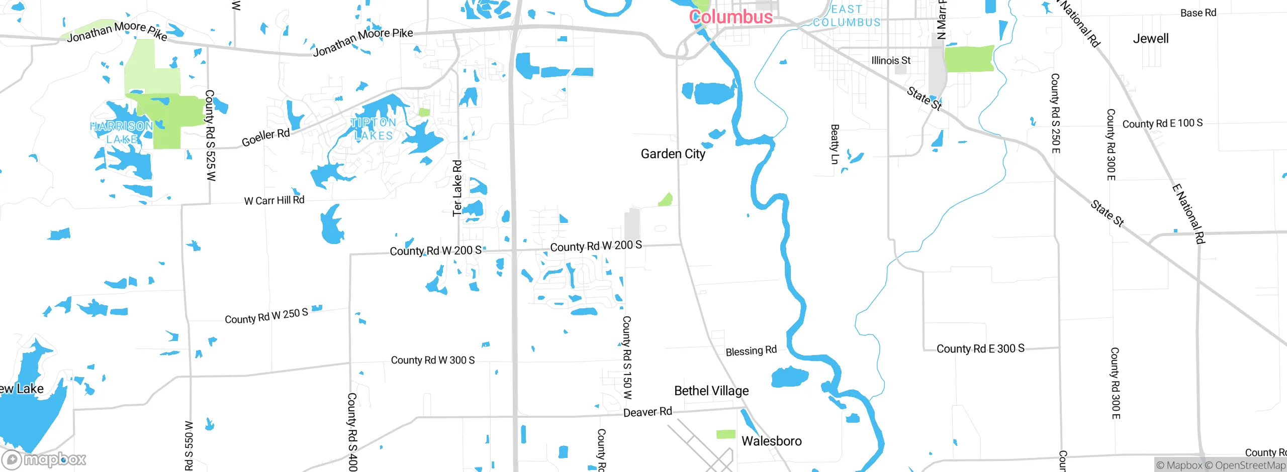 Map showing approximate location