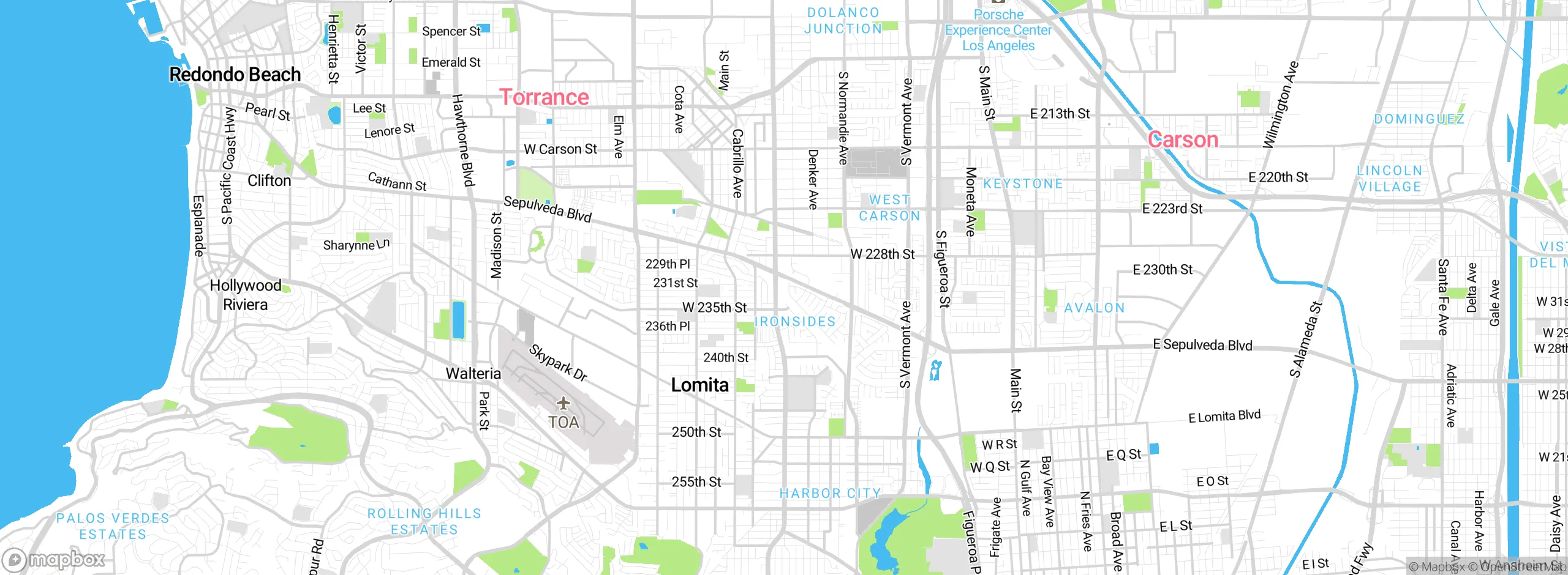 Map showing approximate location