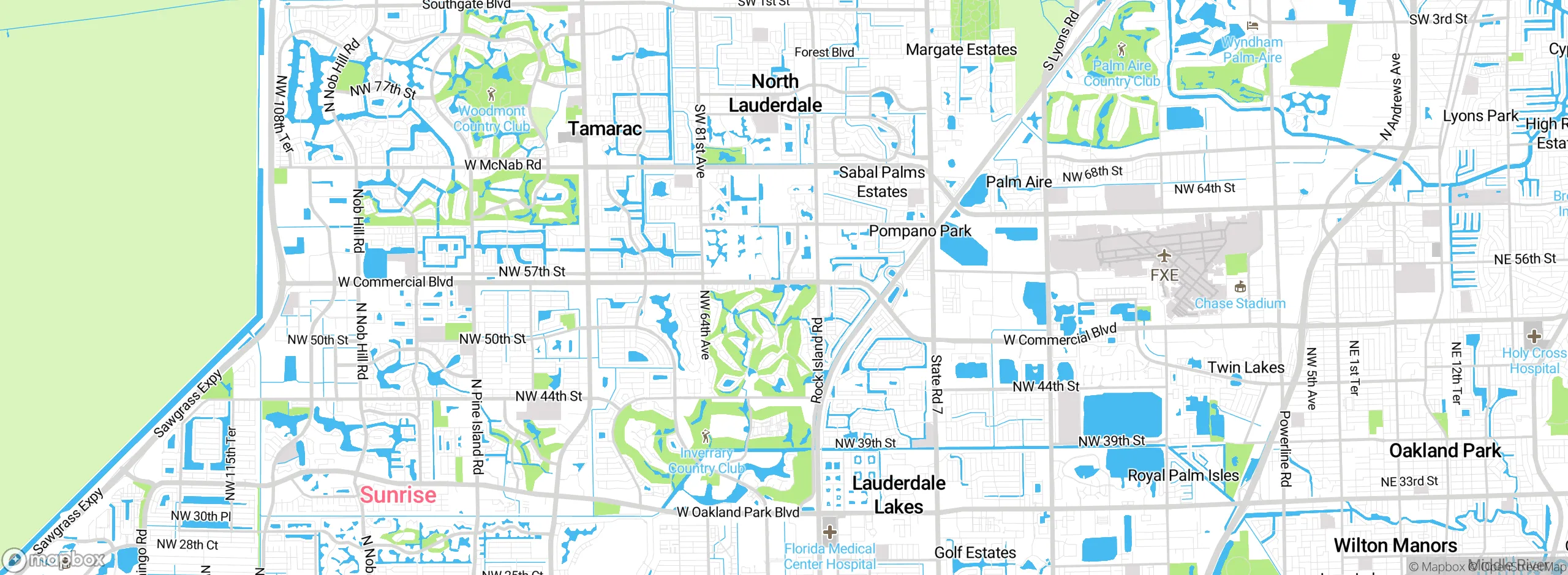 Map showing approximate location