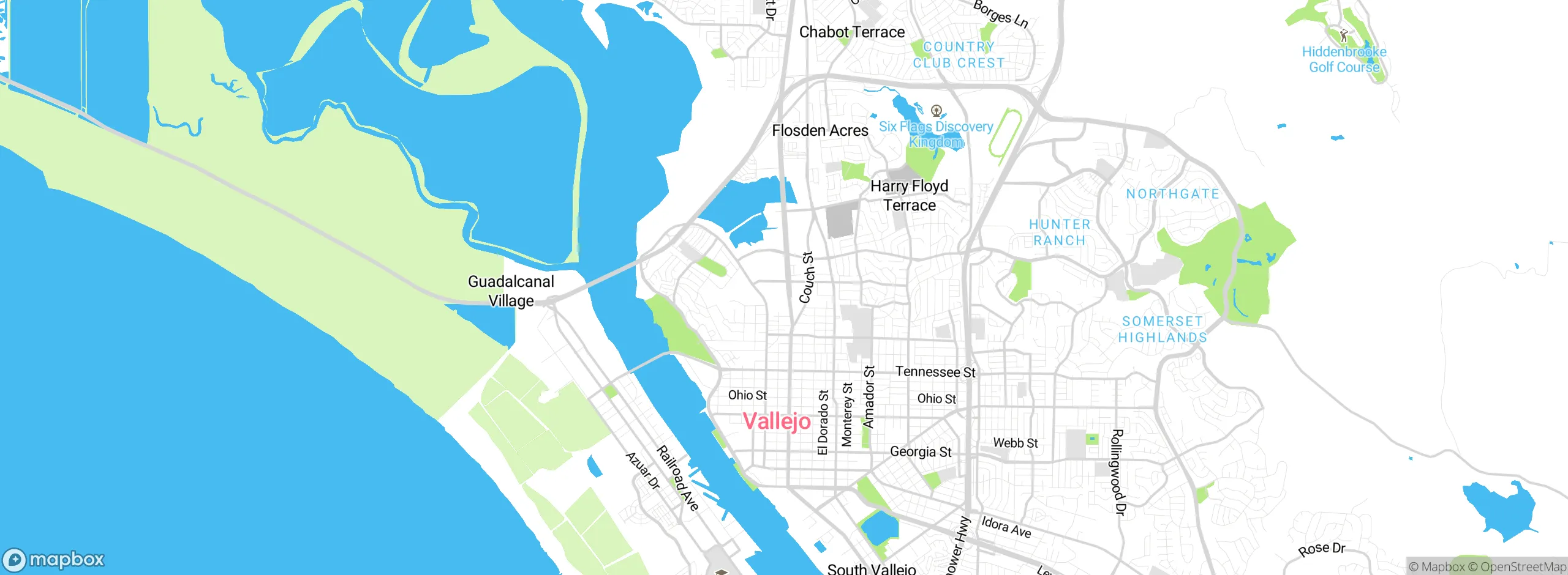 Map showing approximate location