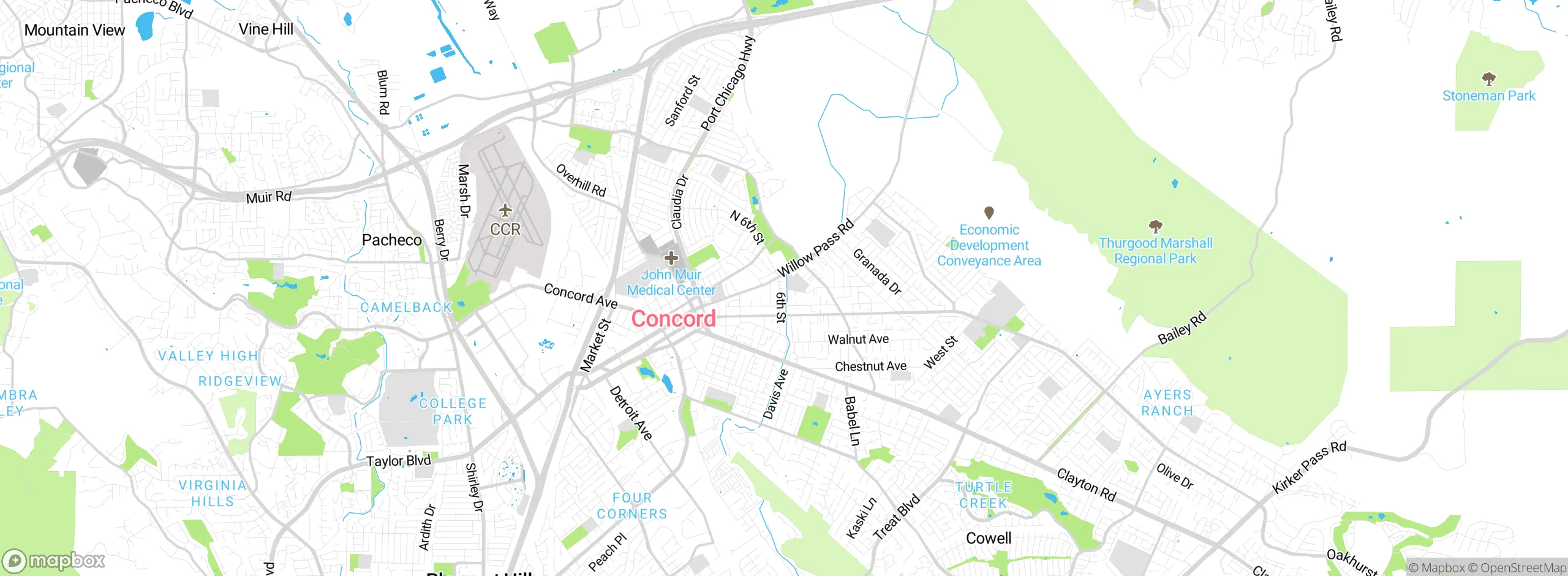 Map showing approximate location