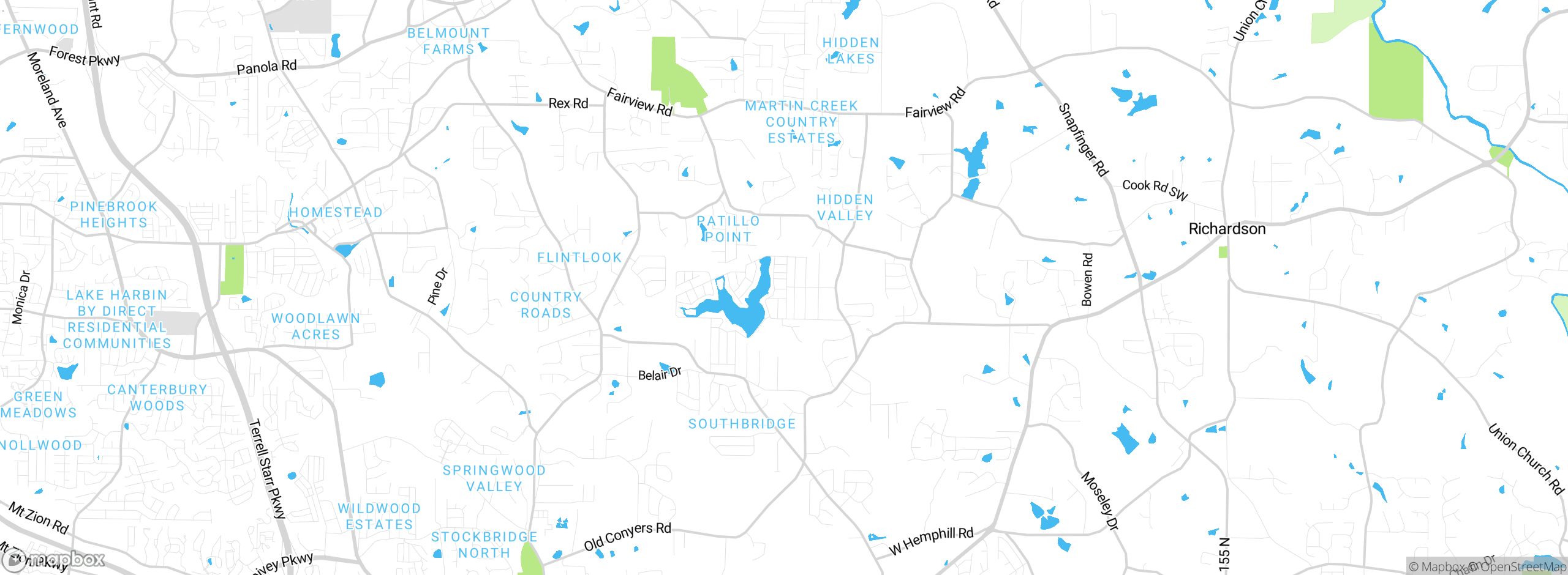 Map showing approximate location