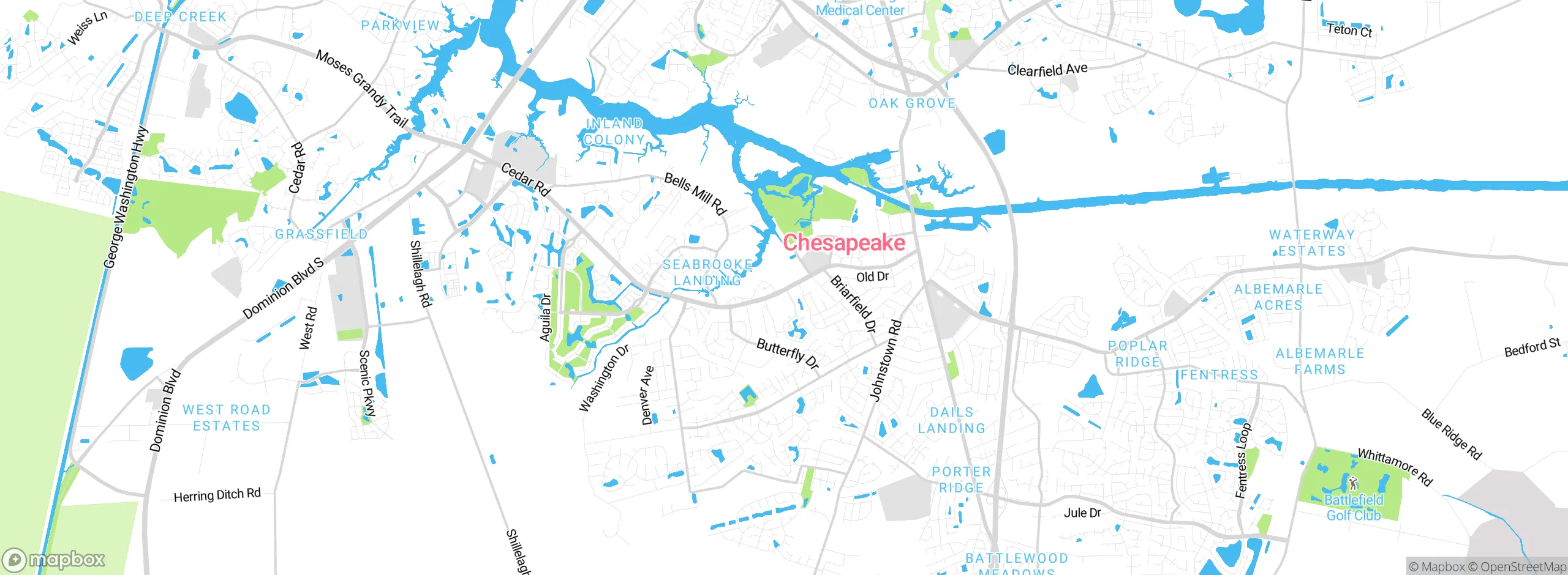 Map showing approximate location