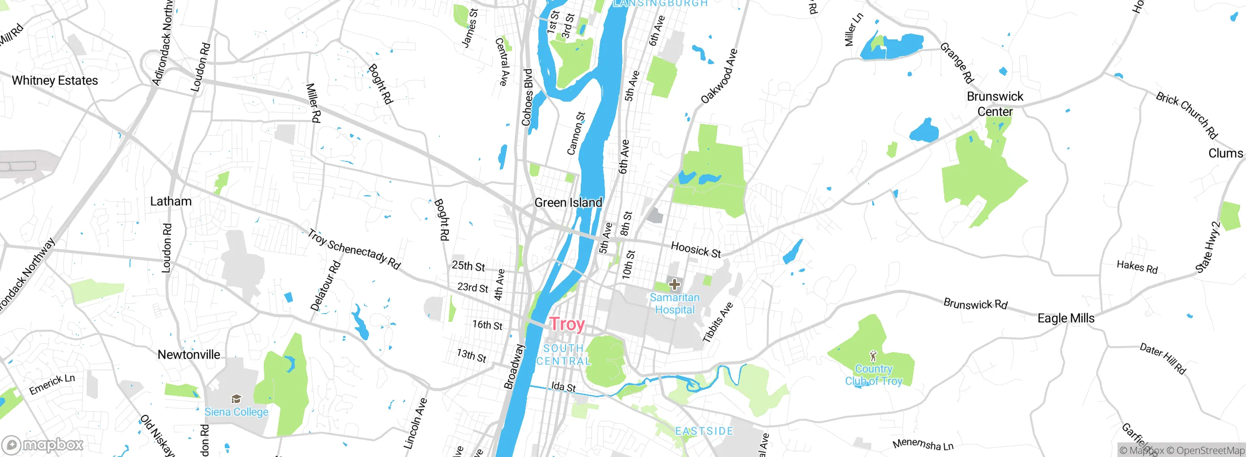 Map showing approximate location