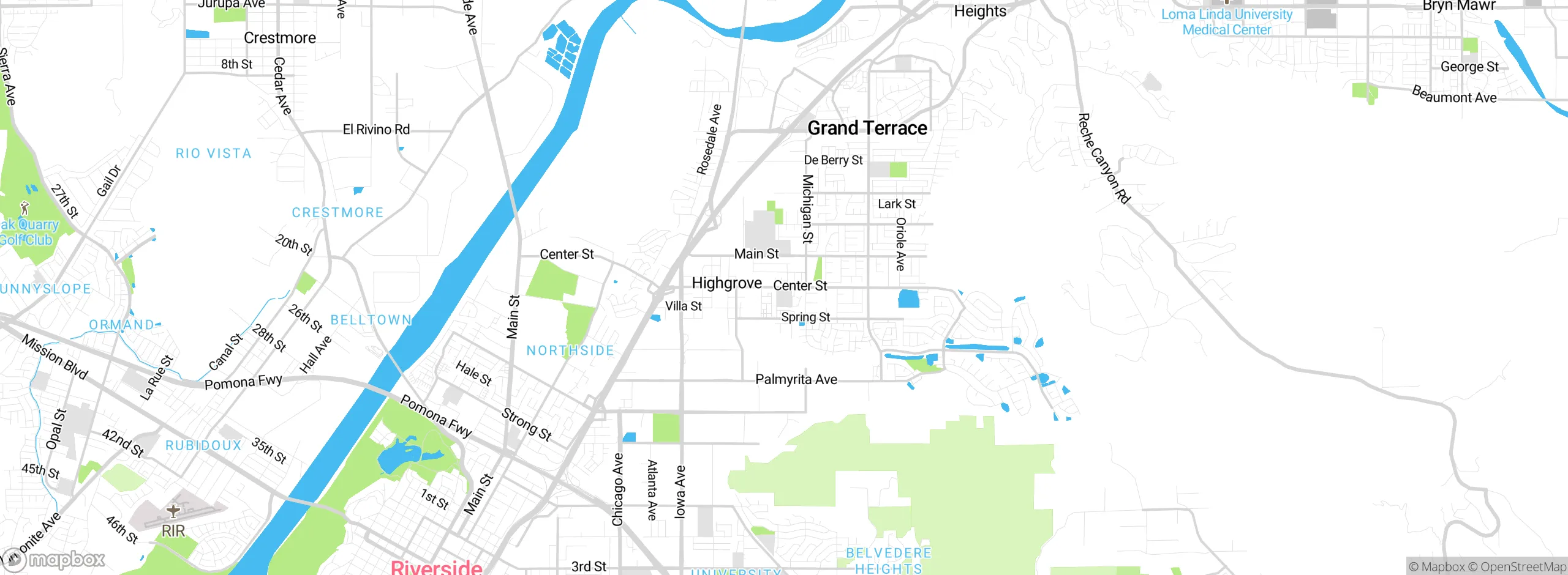 Map showing approximate location