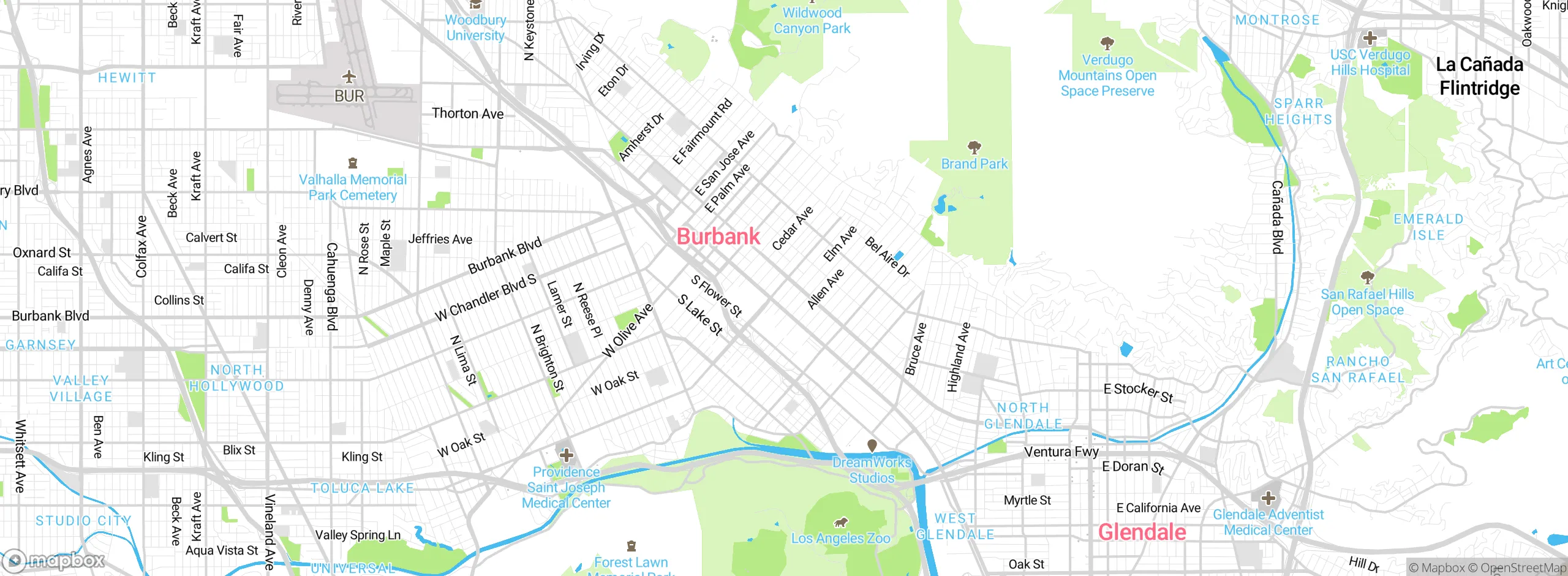 Map showing approximate location