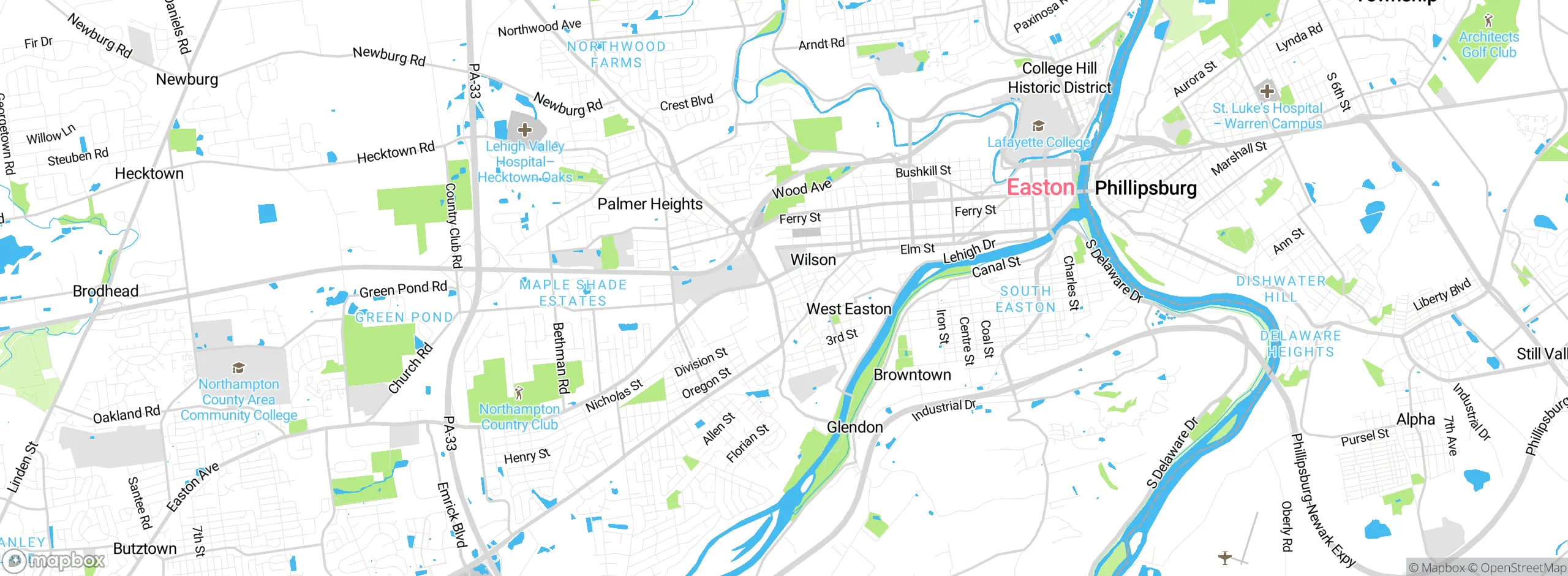 Map showing approximate location