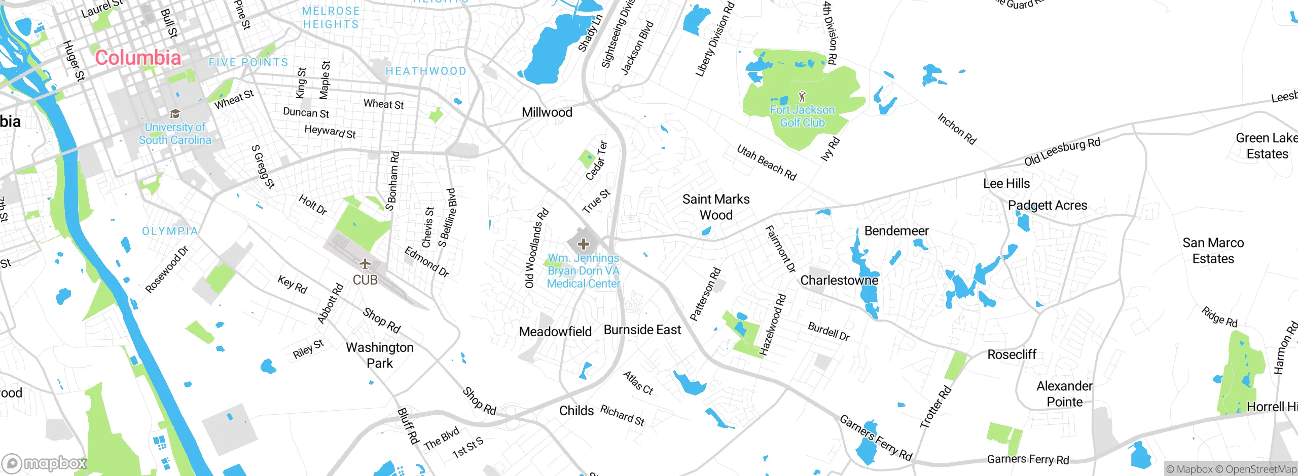 Map showing approximate location