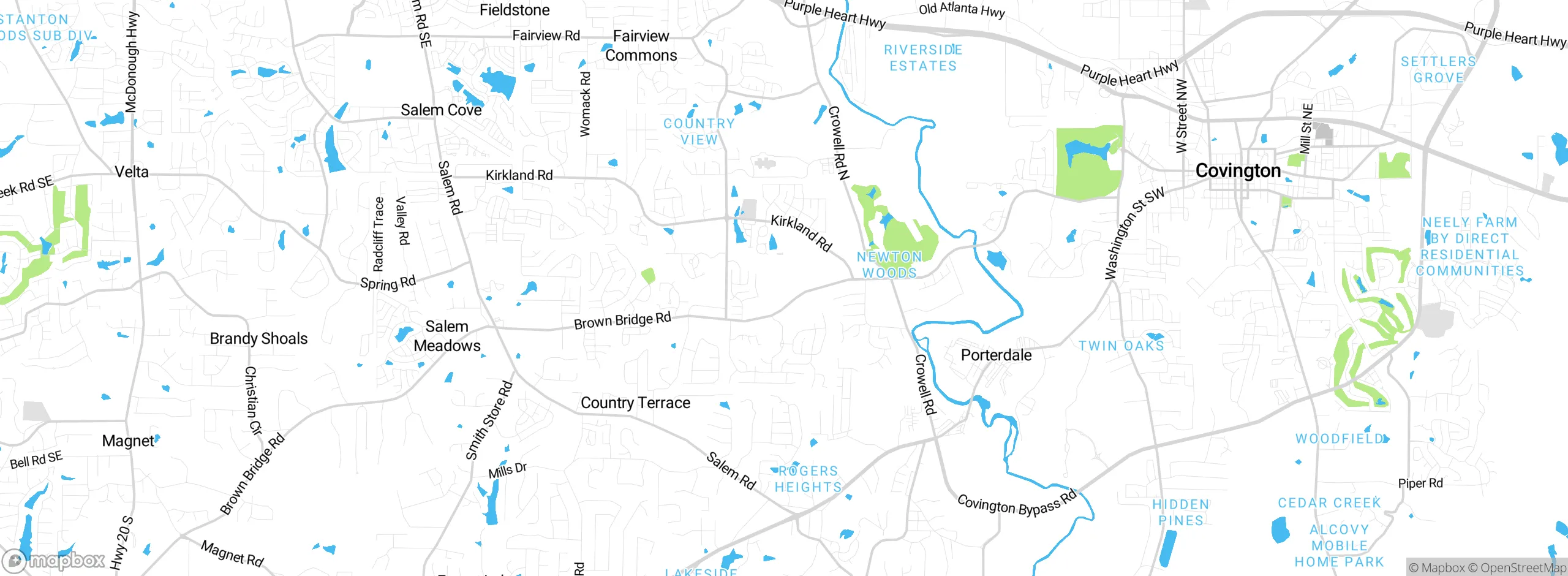 Map showing approximate location