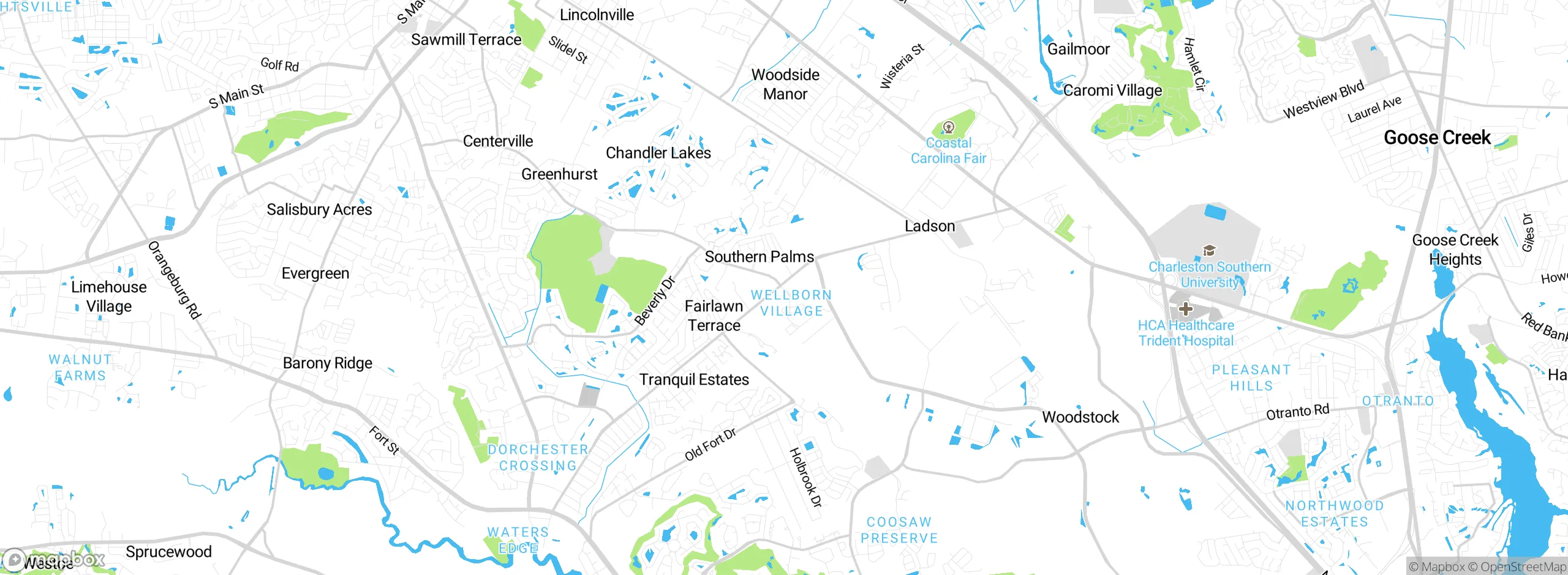 Map showing approximate location