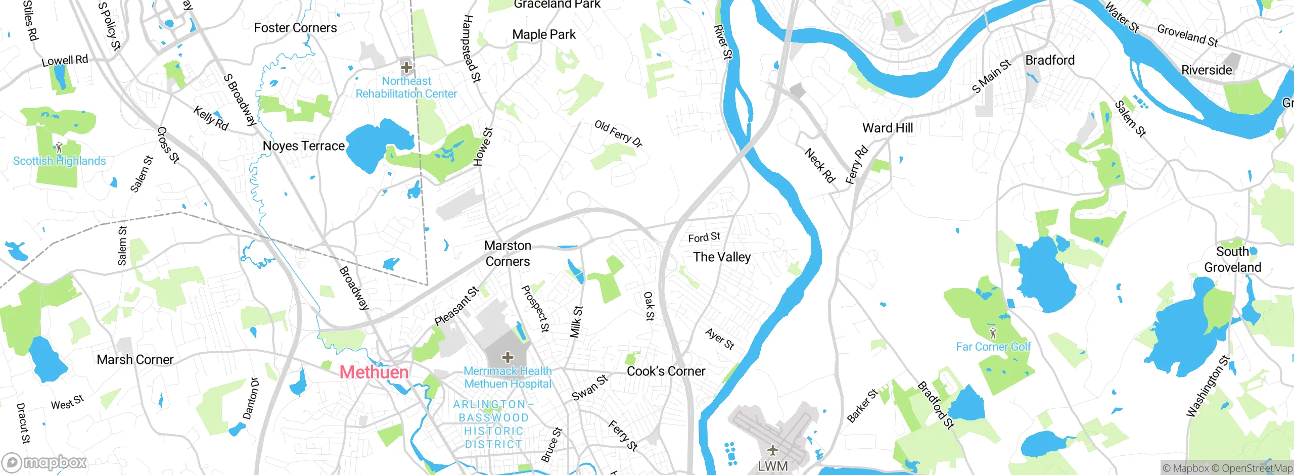 Map showing approximate location