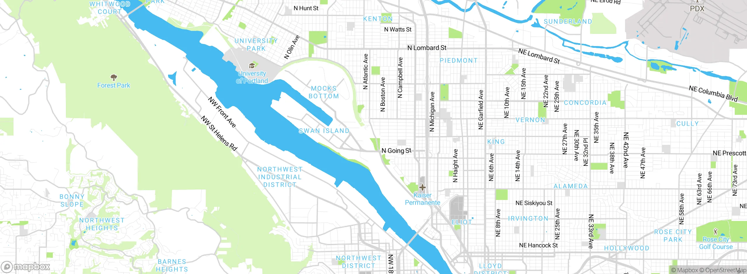 Map showing approximate location