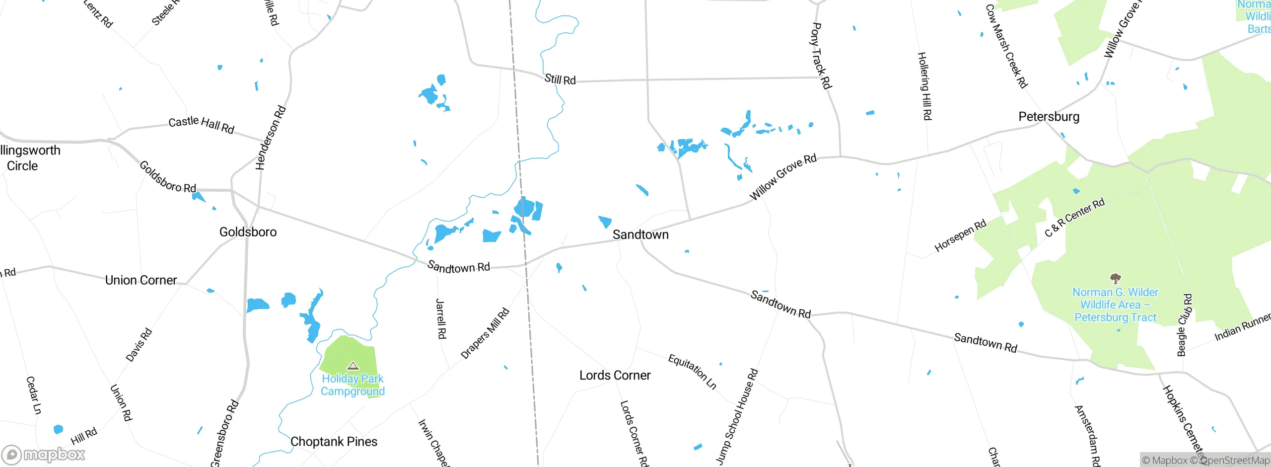 Map showing approximate location