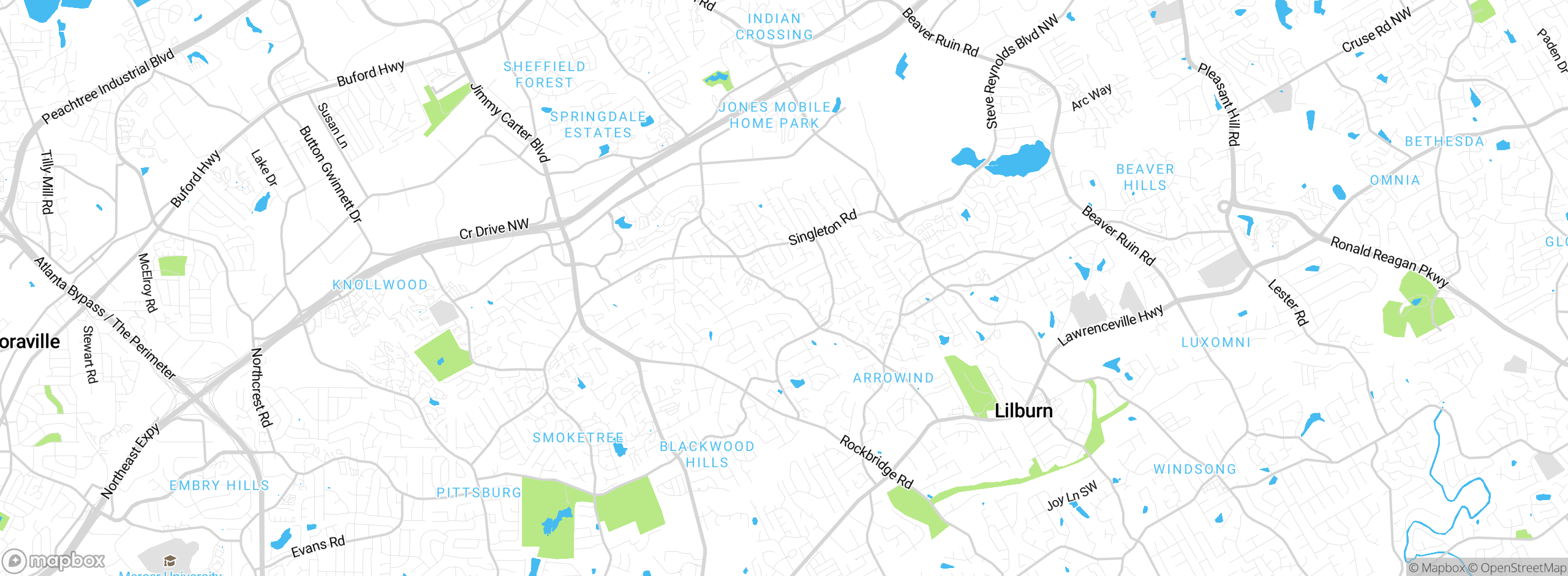 Map showing approximate location