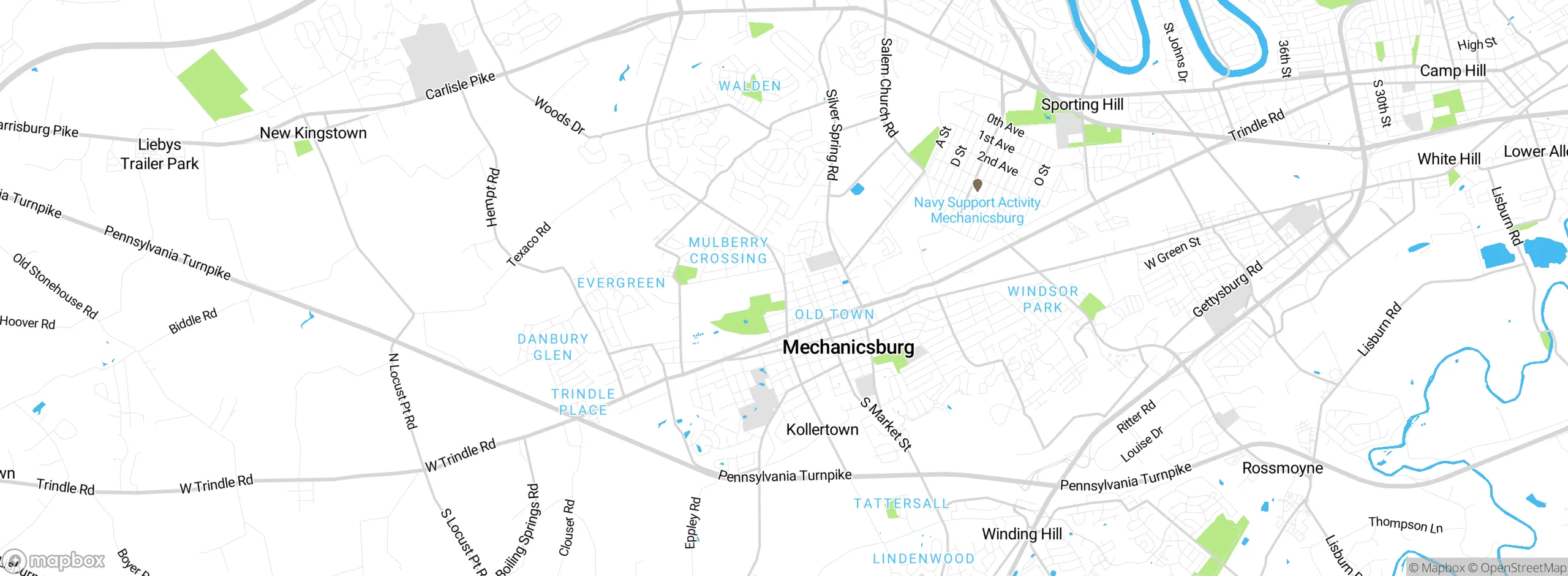 Map showing approximate location